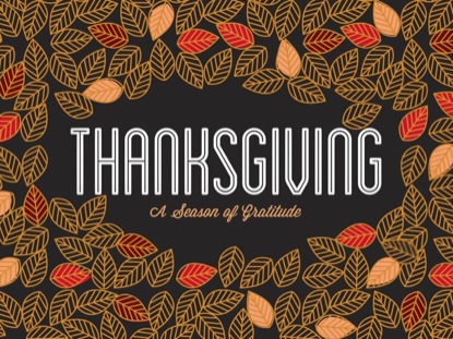 FALL LEAVES THANKSGIVING