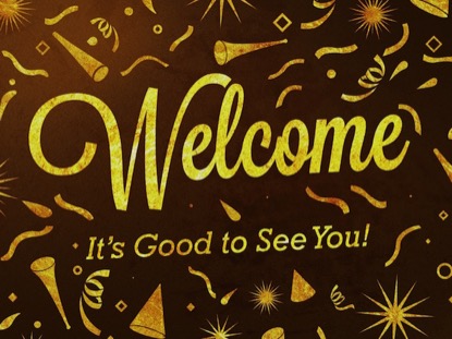 GOLD CONFETTI WELCOME