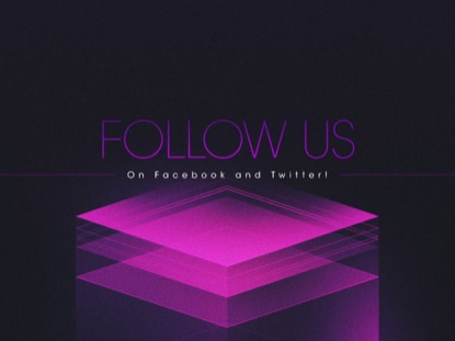 HOLOGRAPHIC CUBES FOLLOW US