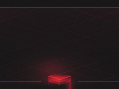 HOLOGRAPHIC CUBES RED