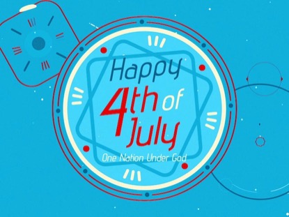 ABSTRACT FIREWORKS HAPPY 4TH OF JULY LOOP