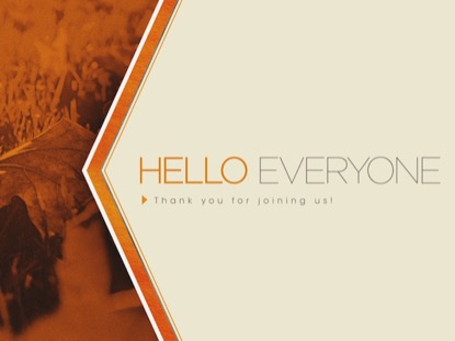 THANKSGIVING COLORS HELLO EVERYONE