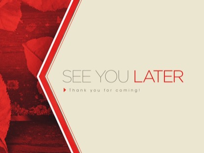 THANKSGIVING COLORS SEE YOU LATER