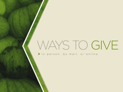 THANKSGIVING COLORS WAYS TO GIVE