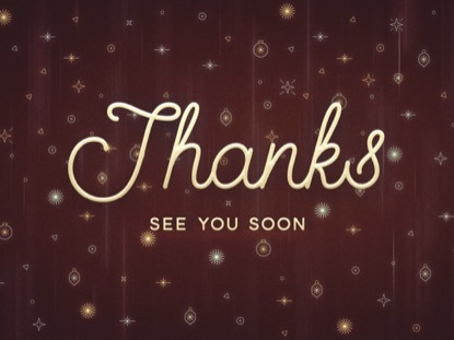 TWINKLING CHRISTMAS THANKS