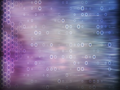 BLUE AND PURPLE HEXAGONS