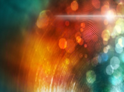 TEAL AND ORANGE AUTUMN BOKEH