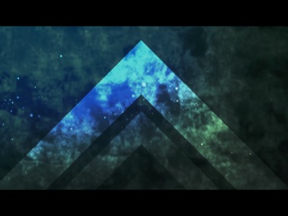 ABSTRACT PARTICLES BLUE