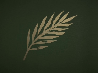 EASTER UPSIDE DOWN: PALM BRANCH MOTION BACKGROUND