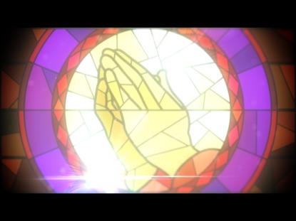 Praying Hands In Stained Glass | Steelehouse Media Group | WorshipHouse