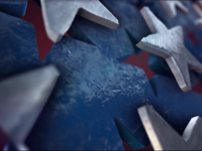 PATRIOTIC 3D STARS AND STRIPES