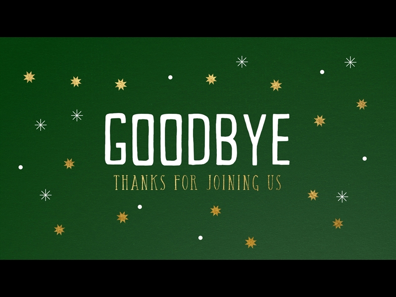 CRAFT CHRISTMAS: GOODBYE