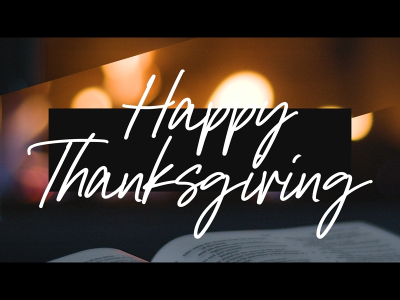 FIRESIDE READ HAPPY THANKSGIVING