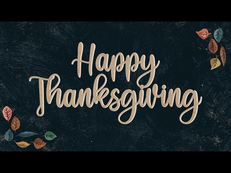 HAPPY LEAVES THANKSGIVING