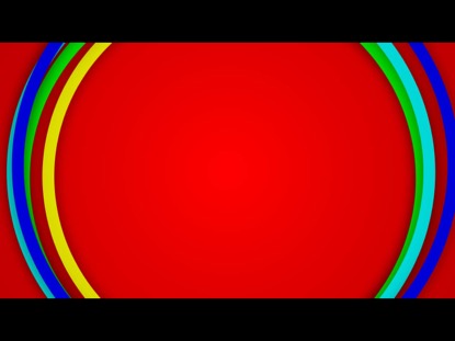 COLORFUL CIRCLES ON RED