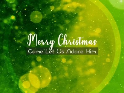 ABSTRACT CHRISTMAS WELCOME TEXT