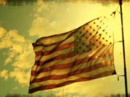 AMERICAN FLAG AND TEAR DROPS