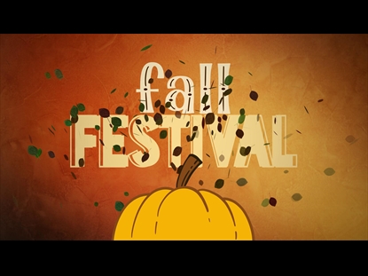 FALL FESTIVAL PUMPKIN AND LEAVES