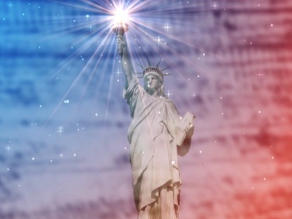 INDEPENDENCE DAY STATUE OF LIBERTY MOTION