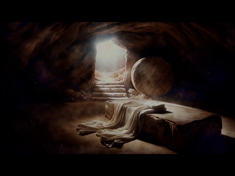 JESUS IS ALIVE EASTER RESURRECTION TOMB