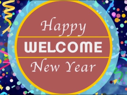 NEW YEAR CONFETTI WELCOME