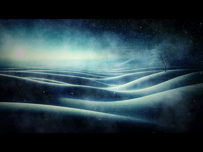 OUTDOORS FALLING SNOW MOTION WORSHIP VIDEO