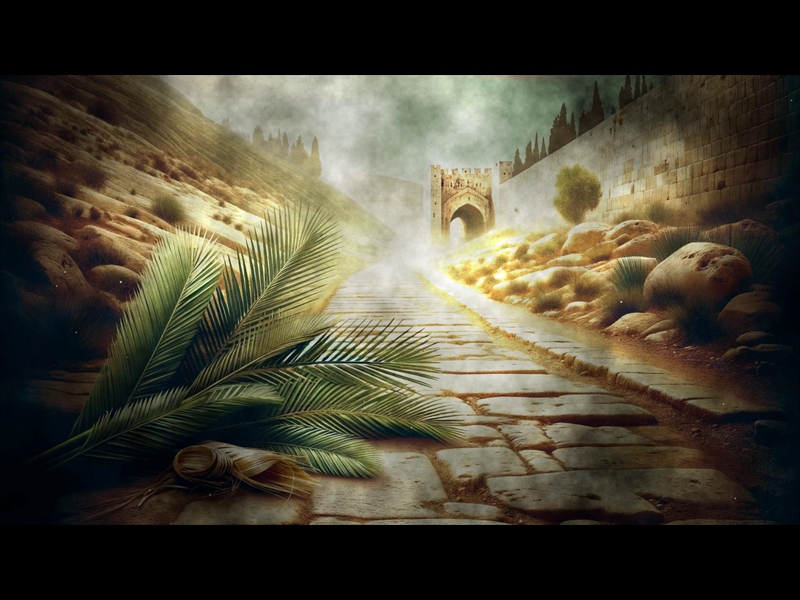 PALM SUNDAY ROAD TO JERUSALEM MOTION