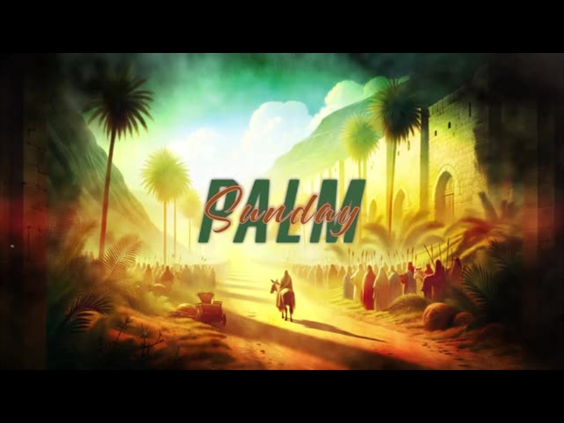 PALM SUNDAY TITLE GRAPHICS