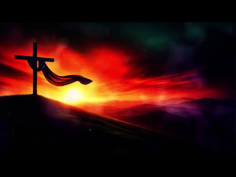 RESURRECTION SUNDAY CROSS WITH CLOTH