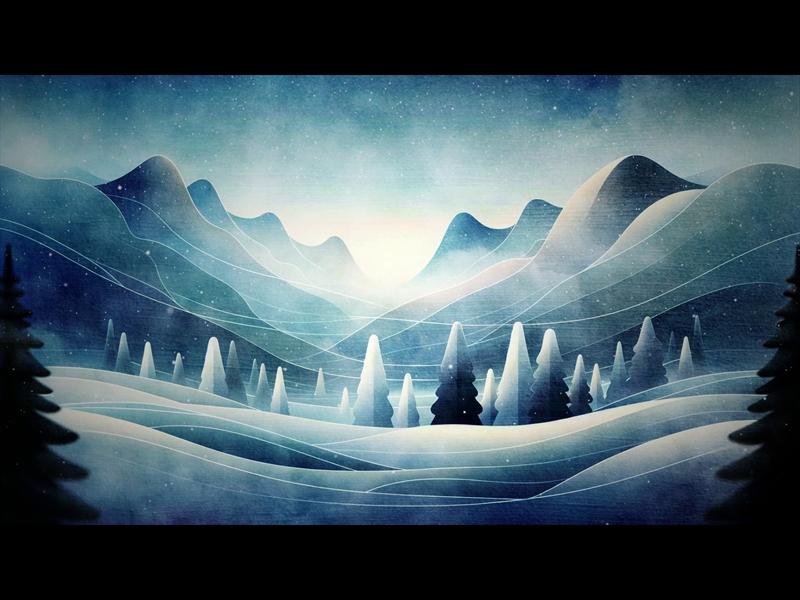 WINTER HOLIDAYS ABSTRACT CHURCH WORSHIP LOOP