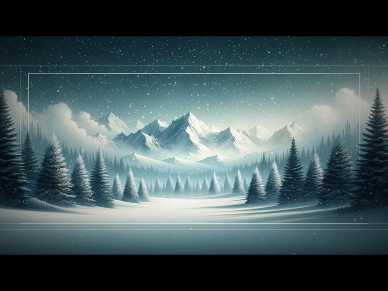 WINTER SCENE MOTION WORSHIP BACKGROUND