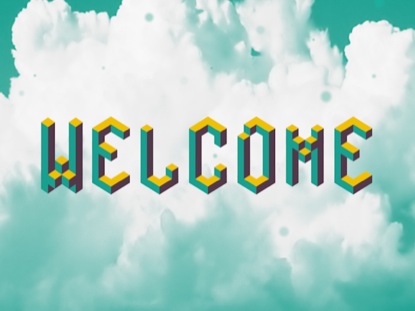 RETRO CLOUDS WELCOME MOTION 1