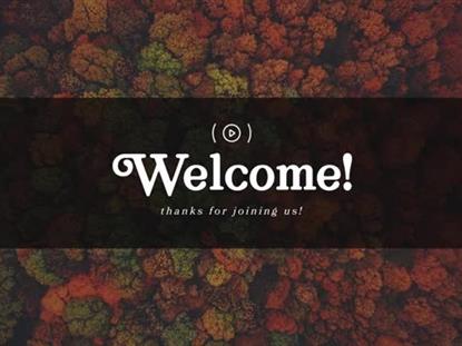 AUTUMN COLORS WELCOME STREAM