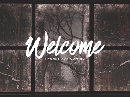 CHRISTMAS WINDOWS WELCOME