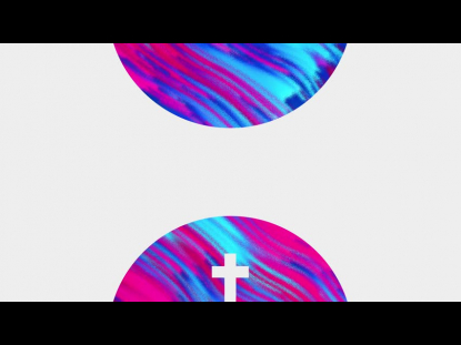 COLORFUL EASTER CIRCLE CROSS