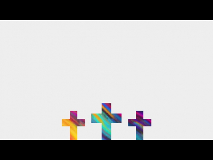 COLORFUL EASTER CROSS