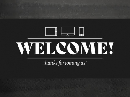 FADED TEXT WELCOME STREAM