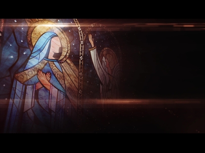 NATIVITY GLASS ANNUNCIATION