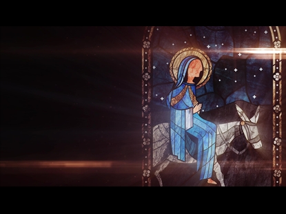 NATIVITY GLASS DONKEY