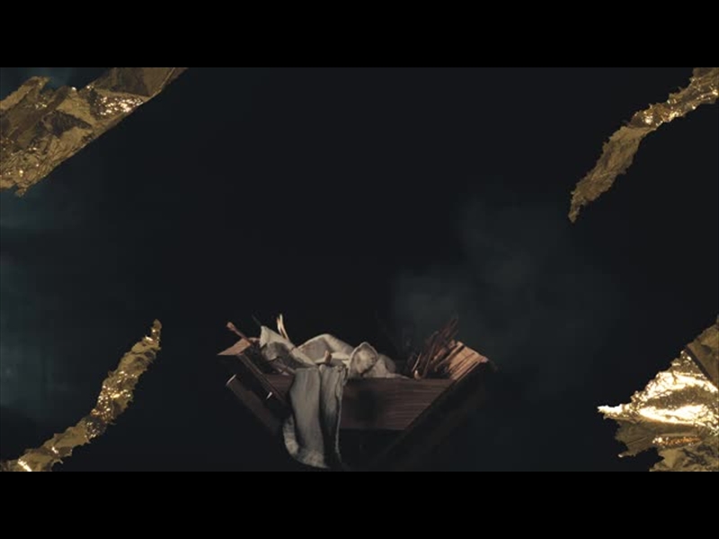 NATIVITY MANGER 2 GOLD