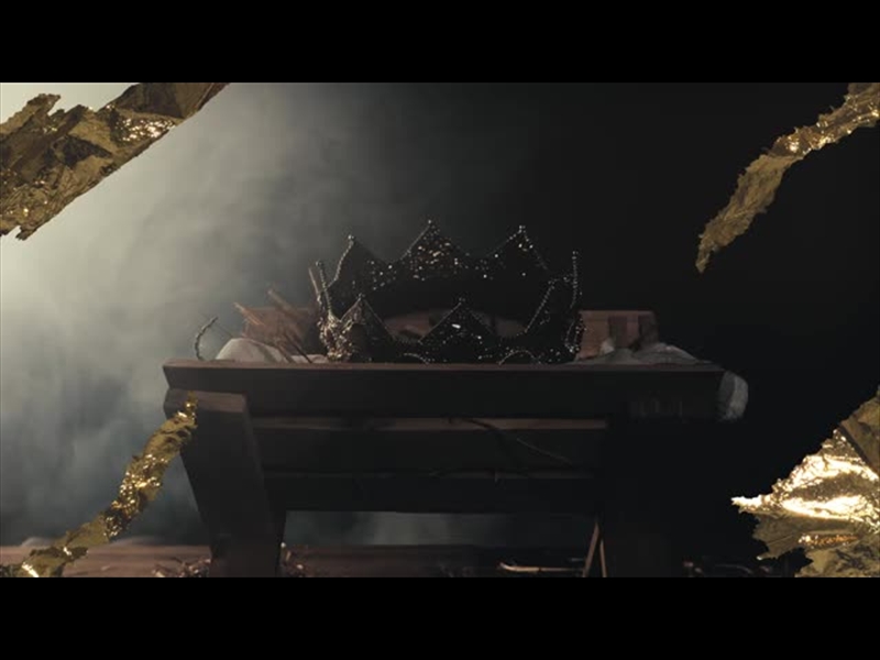 NATIVITY MANGER 8 GOLD