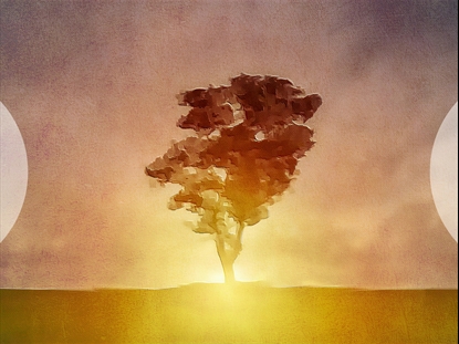 PAINTED NATURE TREE ALT