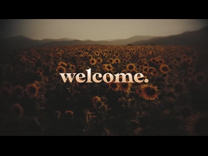 VINTAGE SUNFLOWERS WELCOME