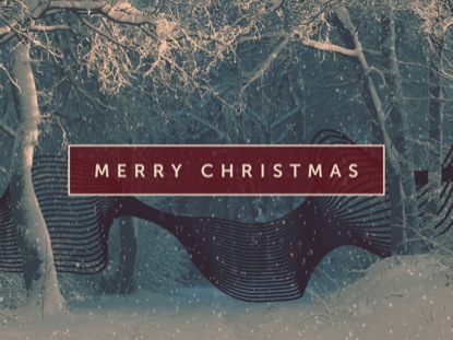 CHRISTMAS RIBBON MERRY CHRISTMAS