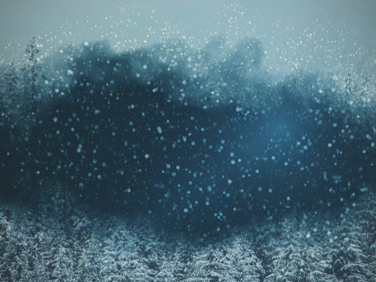 SNOWY NIGHT BLUE