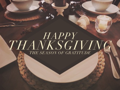 THANKSGIVING TABLE WELCOME