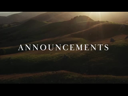 GREEN VALLEY ANNOUNCEMENTS