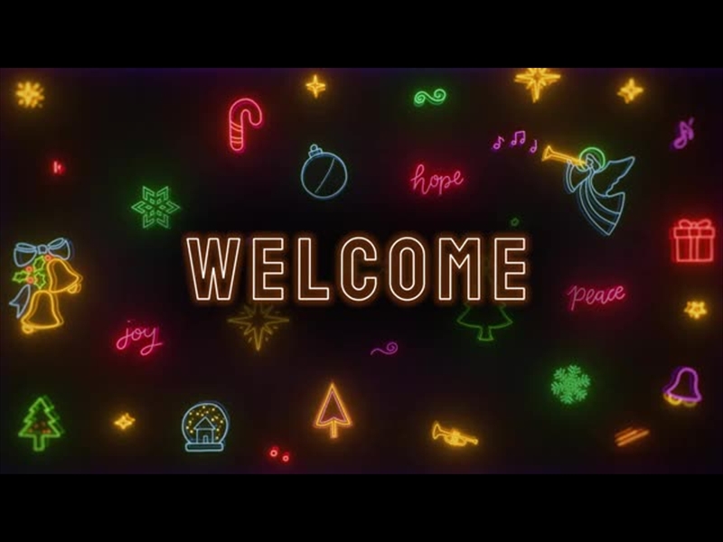 NEON CHRISTMAS: WELCOME