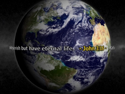 BLUE MARBLE JOHN 3:16 CENTER