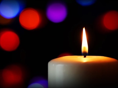 CANDLE AND COLORFUL LIGHTS 01
